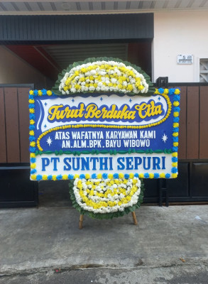 Papan Bunga Duka di Sukamanah